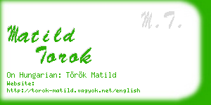 matild torok business card